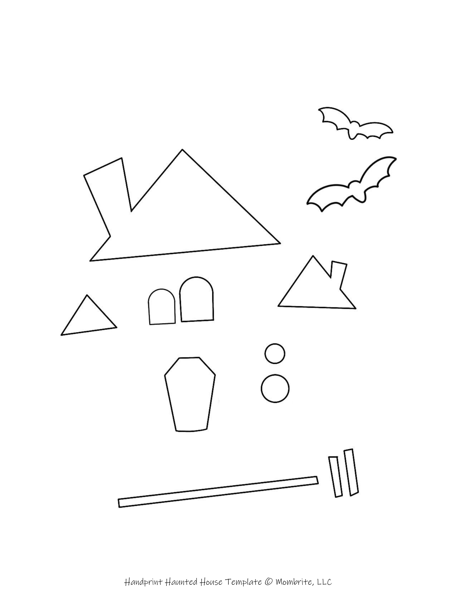 free-haunted-house-handprint-template