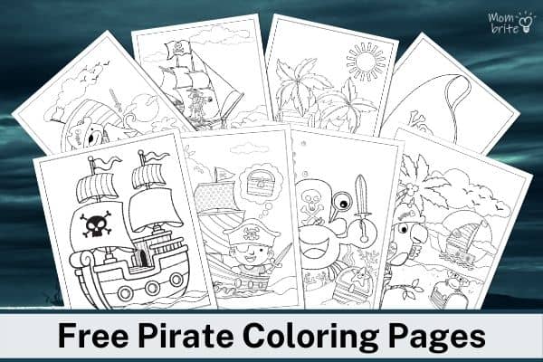 Pirate coloring games and activities for kids