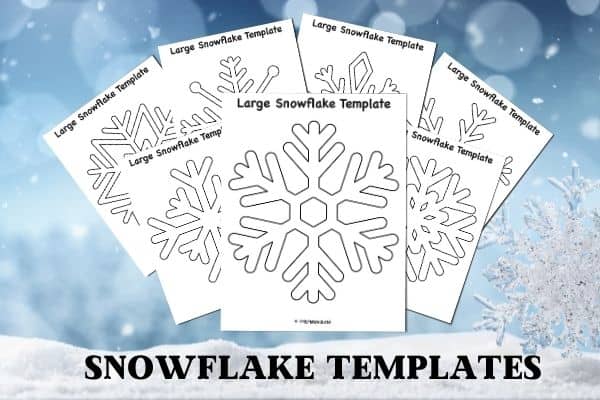 Free Snowflake Templates for Free Printable Large Snowflake Template