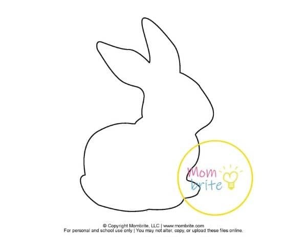 bunny outline printable