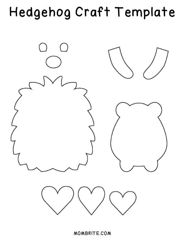 Easy and Cute Paper Heart Bee Craft [Free Printable Template]