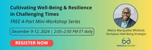 Graphic: Cultivating Well-Being & Resilience in Challenging Times December 8-12, 2024 | 2:05–2:50 PM ET daily | FREE 4-Part Mini-Workshop Series 