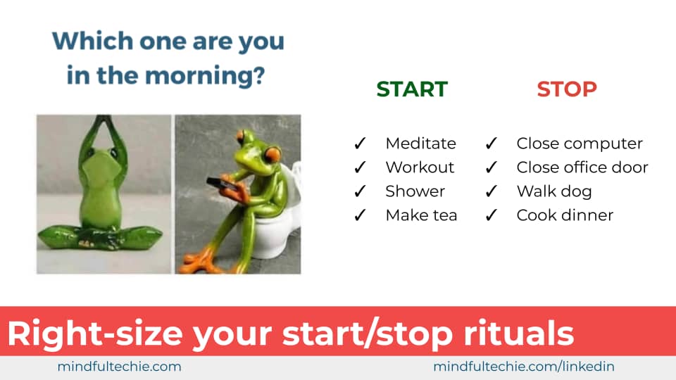 Graphic: Start-and-Stop Routine