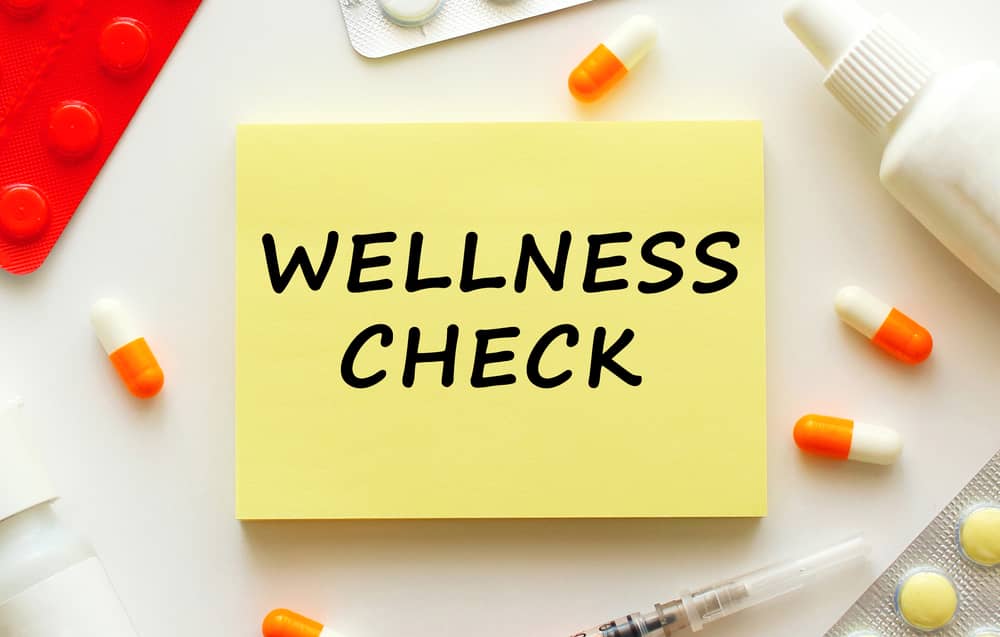 Image: Wellness Check Post-It