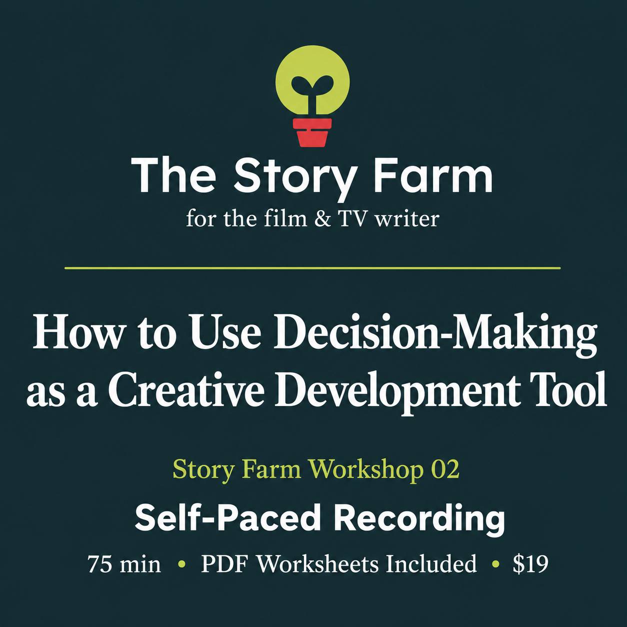 Workshop 02 Recording: Decision-Making as a Creative Tool