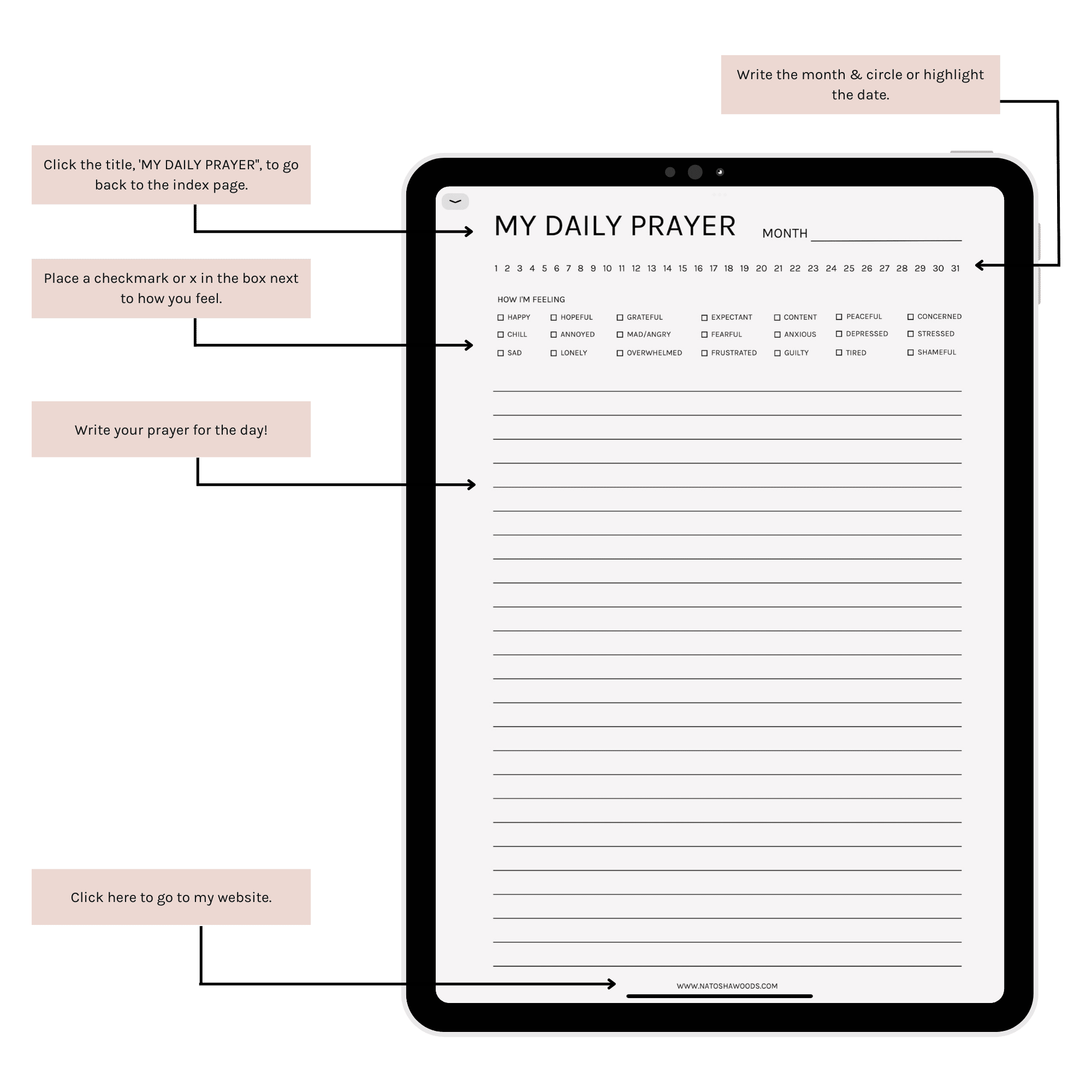 Download Your FREE 31 Day Digital Prayer Journal