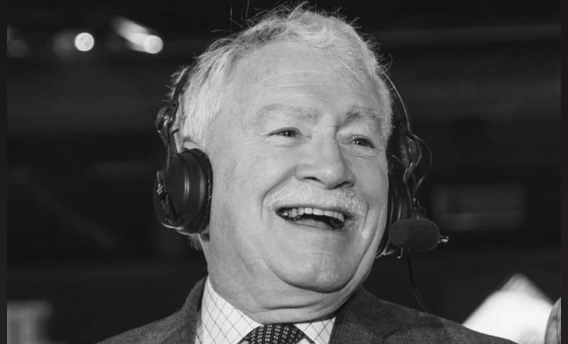 Renowned broadcaster John Garrett. (@NHLPR on X.)