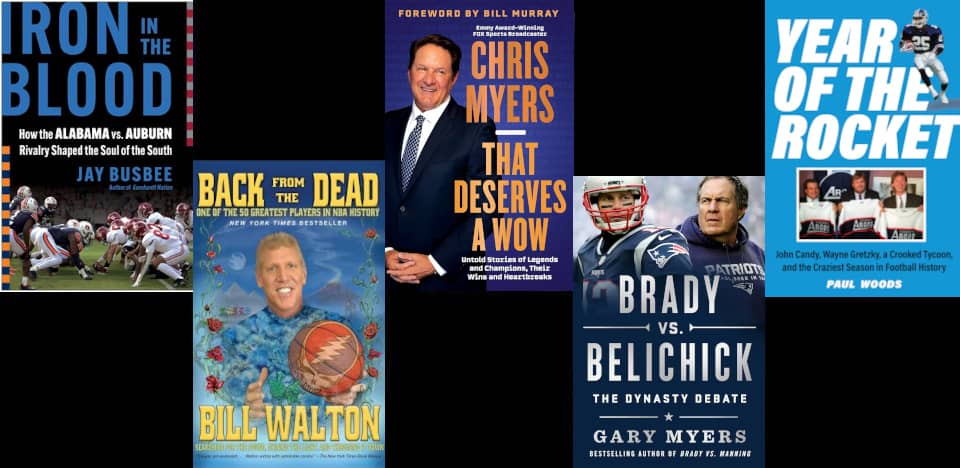Five sports books to check out, Dec. 2025 edition.