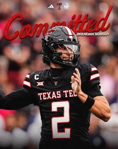 An image Brendan Sorsby posted after transferring to Texas Tech. (Brendan Sorsby on Instagram.)
