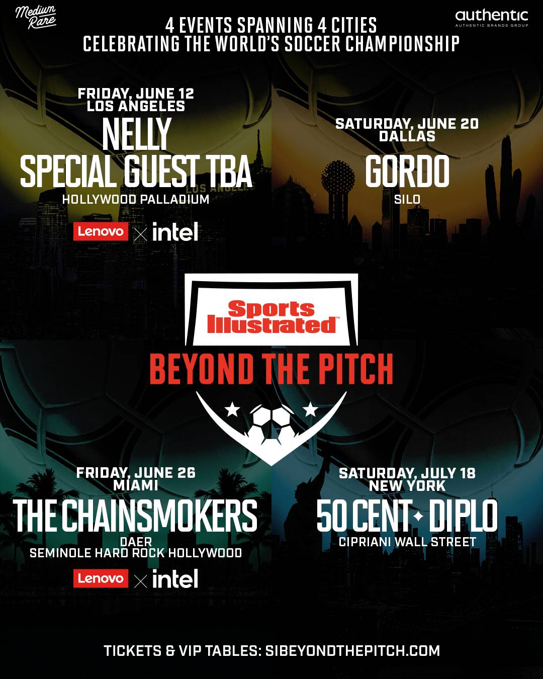 A flyer for Sports Illustrated: Beyond The Pitch.
