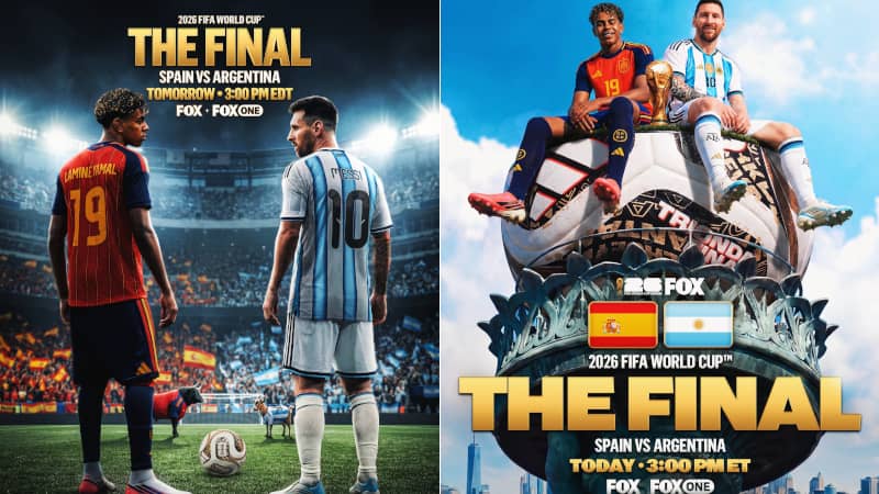 Fox graphics for the World Cup Final.