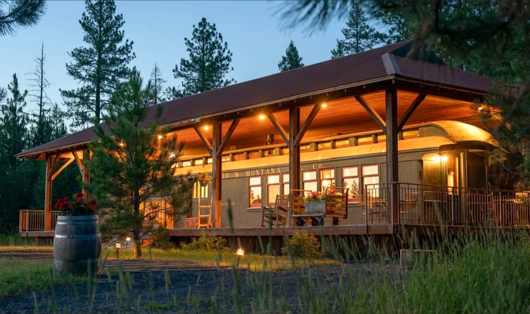Rail car turned into Airbnb