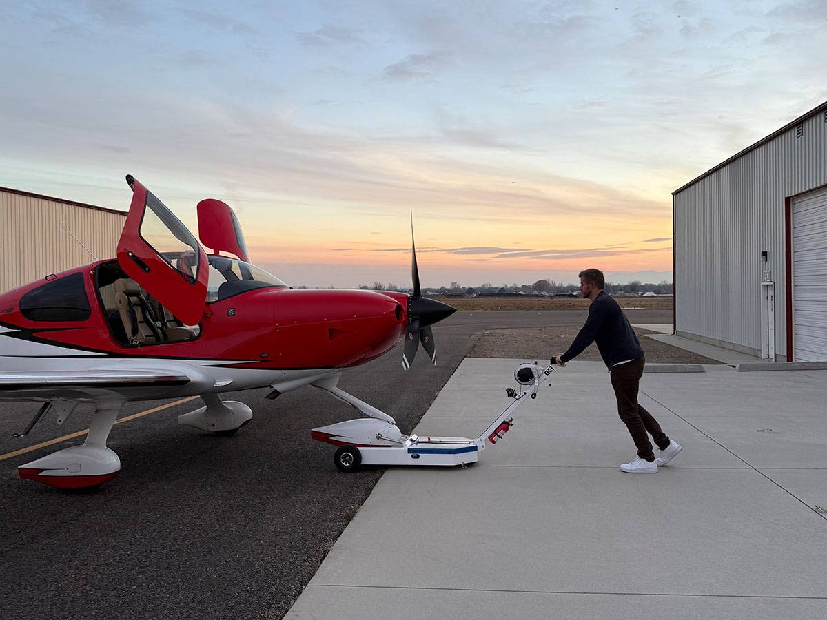 Putting the plane in the hangar