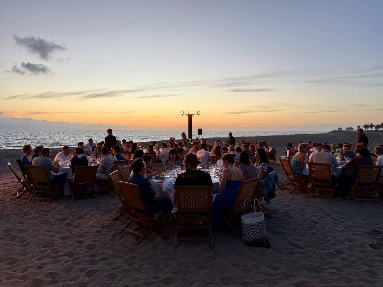 Dinner on the beach