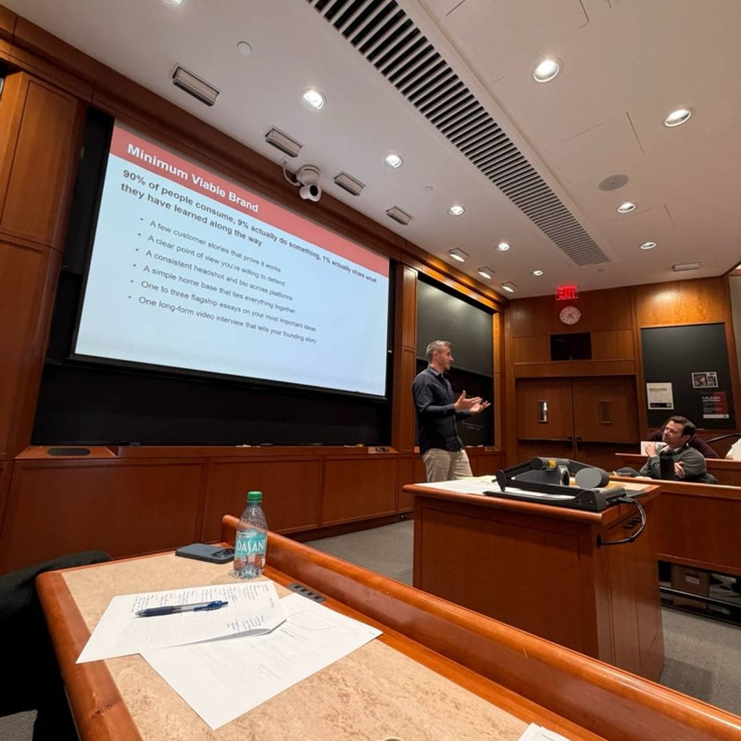 Speaking at Harvard Business School
