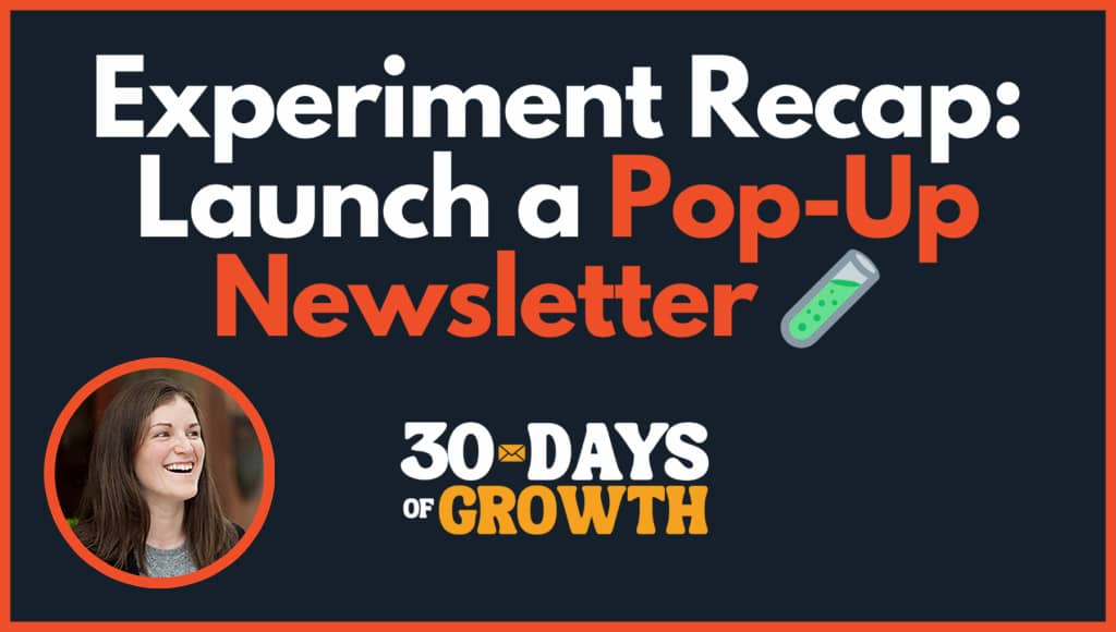 Chenell Basilio's 30 days of newsletter growth