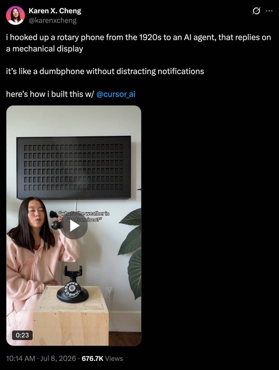 X post by @karenxcheng