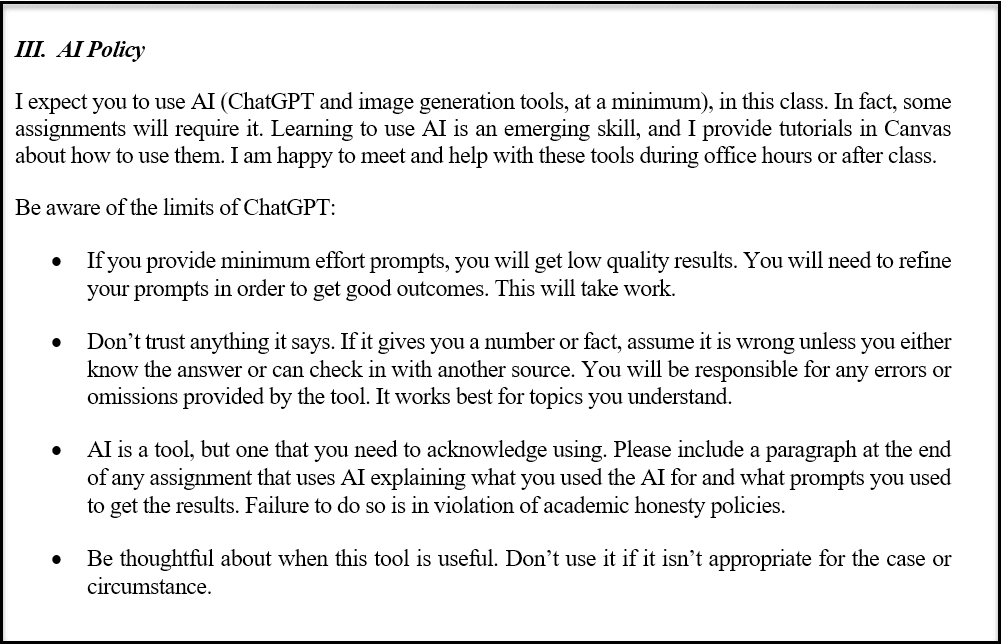 School AI Policy