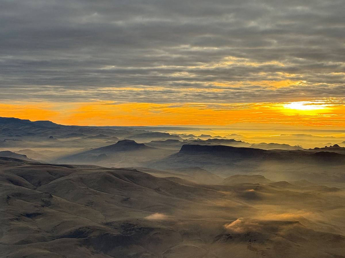 Sunset from the plane