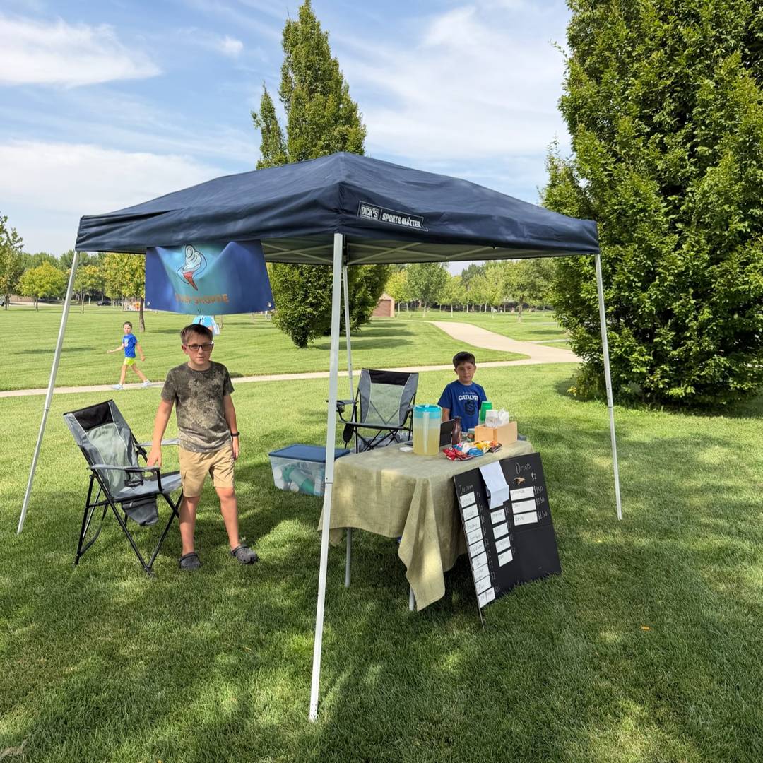 Selling ice cream in the park