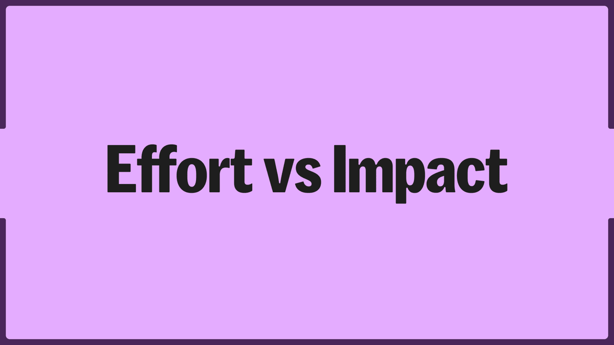 Effort vs Impact