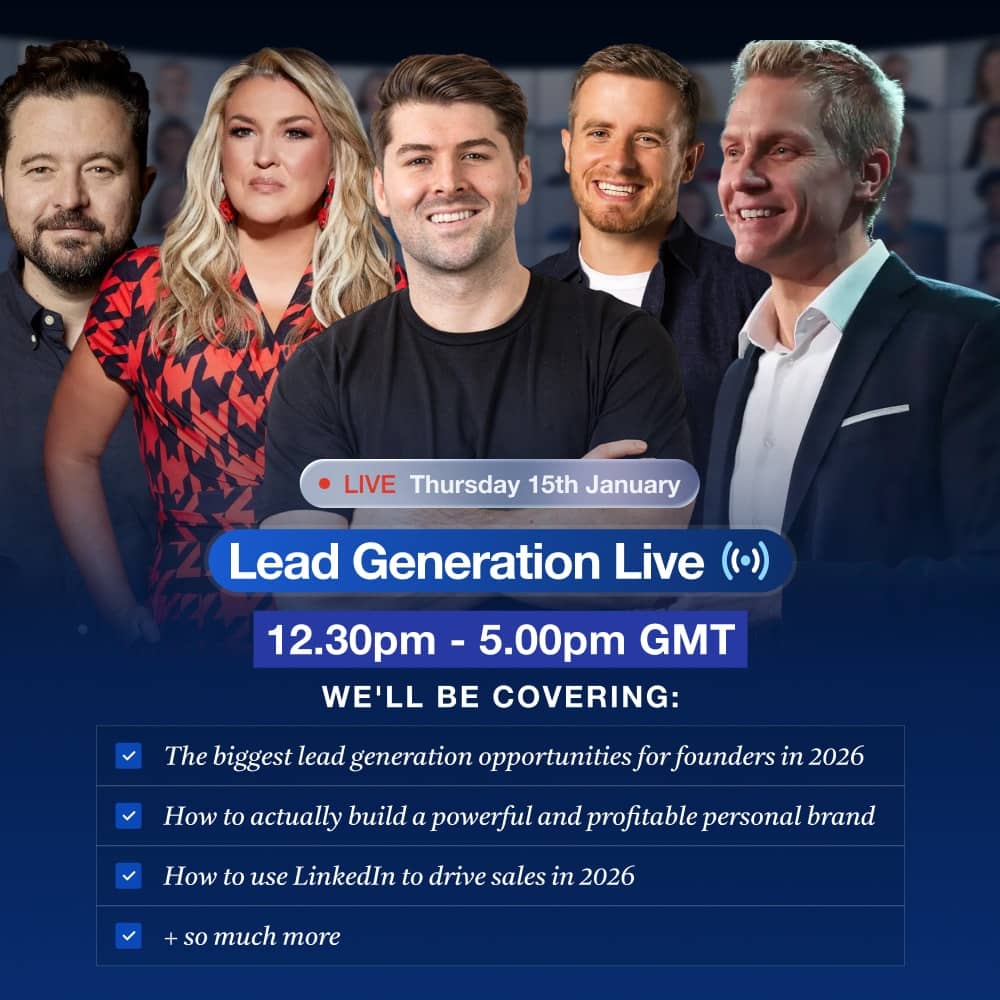 Lead Generation Live - I'm joining Chris Donnelly for a webinar on Thursday, January 15th