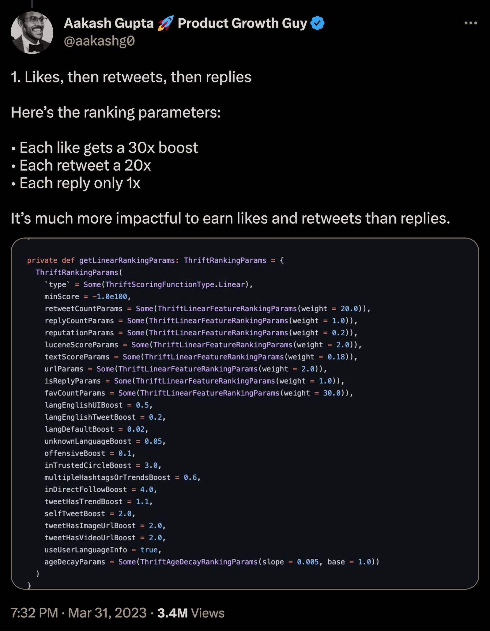 Twitter algorithm 