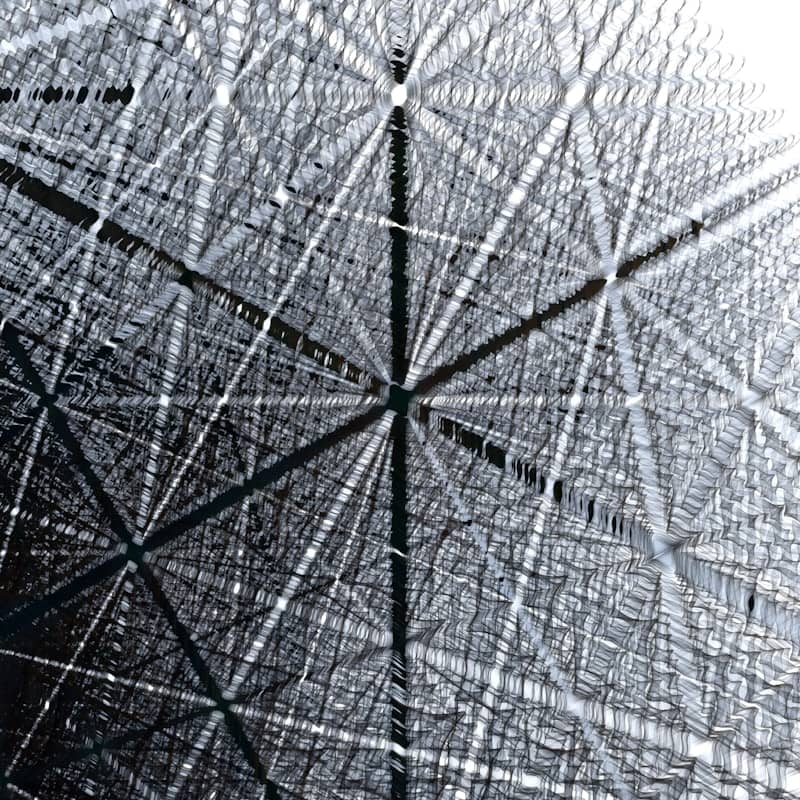 Intricate abstract grid pattern with depth
