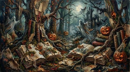 Halloween image collage