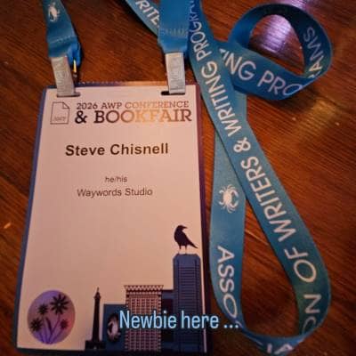 name badge from the awp conference