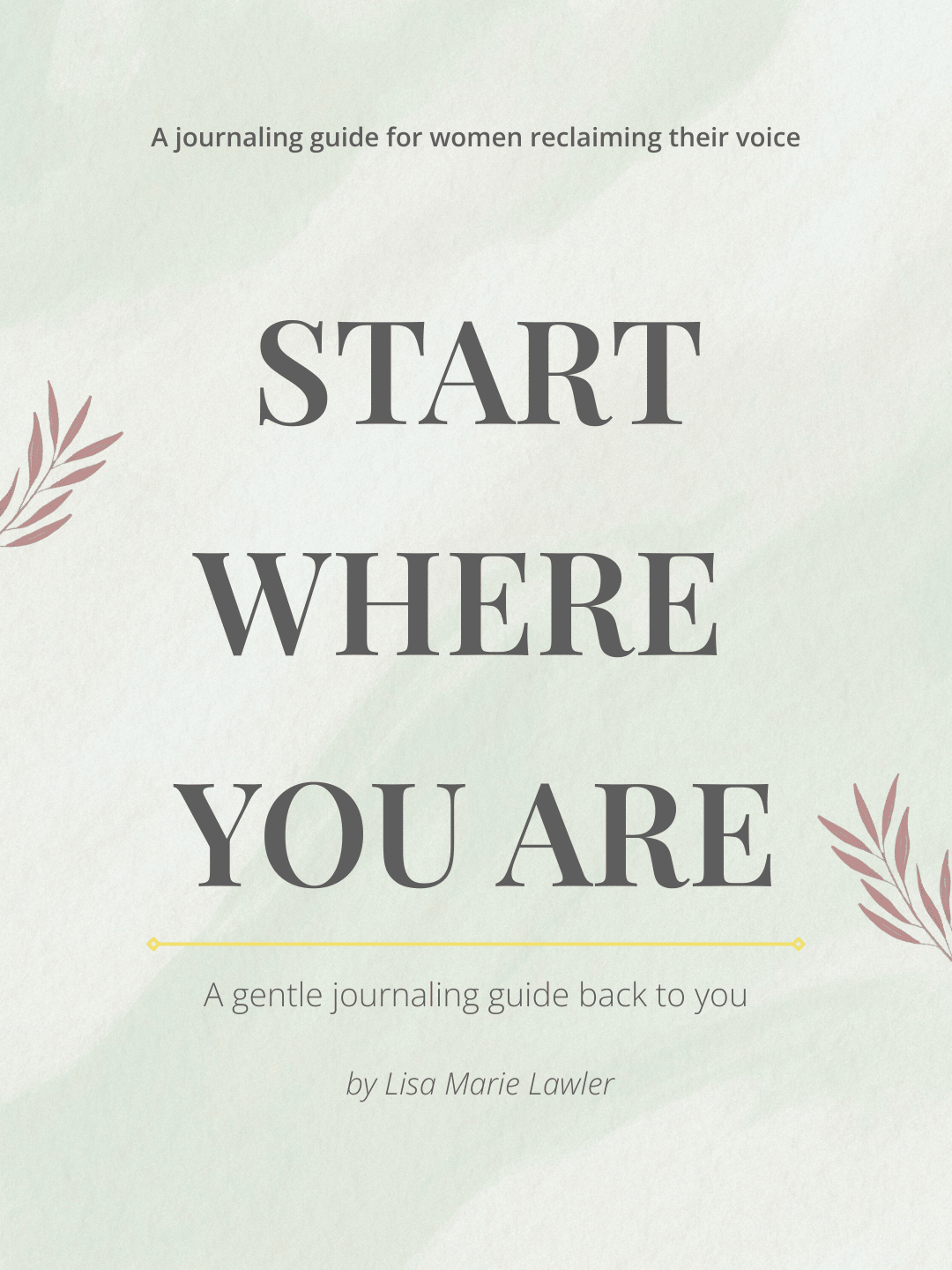 Start Where You Are