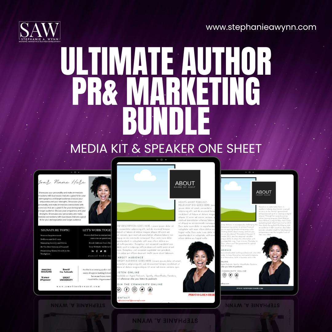 Ultimate Author Media Kit & One Sheet Bundle