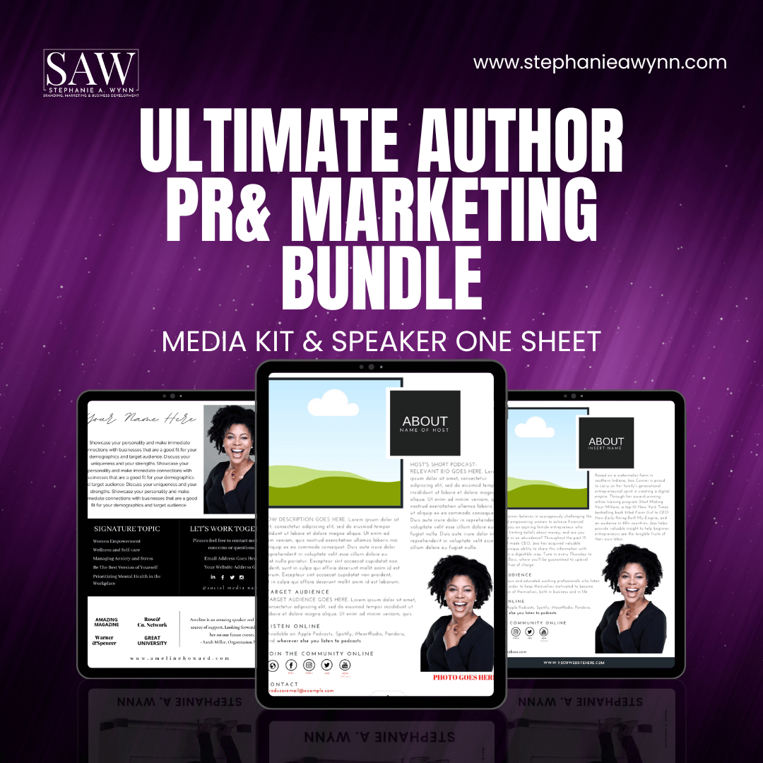 Ultimate Author Media Kit & One Sheet Bundle