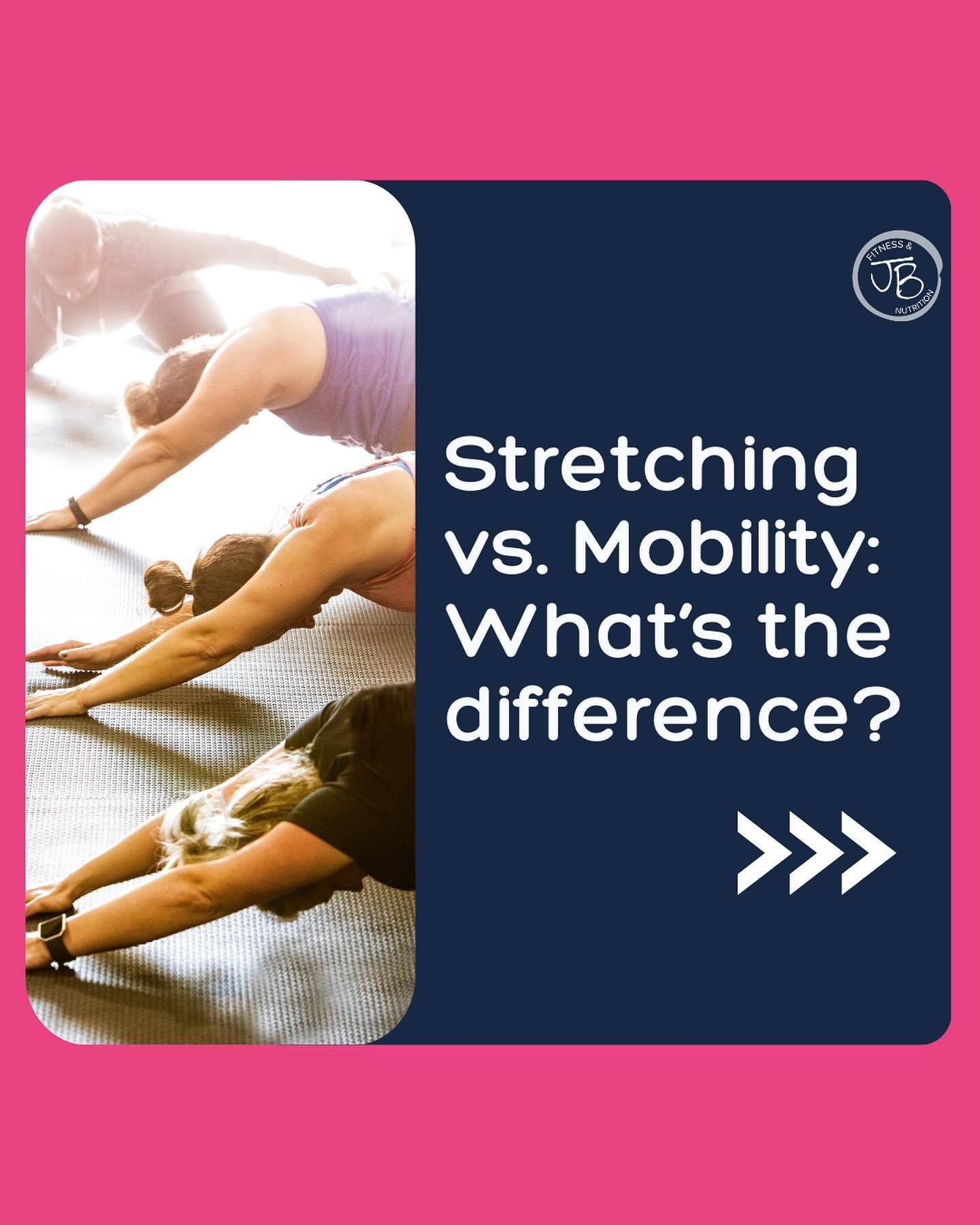 Stretching vs. Mobility: What’s the difference?
(Swipe for two workouts)

Definition from Physiopedia
“Stretching is a physical exercise that requires putting a body part in a certain position that'll serve in the lengthening and elongation of the muscle or muscle group and thus enhance its flexibility and elasticity.”

Static Stretching: Holding position for 10 - 30 seconds, 1-3 times. Ex: Child’s Pose

Active Stretching: Holding position for 1-5 seconds, 5-10 repetitions, 1-2 times. Ex: Kneeling Hip Flexor Stretch w/Reach

Mobility is a joint’s ability to move through the full range of motion actively. It involves flexibility, strength, and stability. A person can be flexible and have limited mobility.

Dynamic Stretching: Yes, it says stretching, but with dynamic stretches, you are constantly moving. Ex: The World’s Greatest Stretch

Controlled Articular Rotations (CARs): Moving your joint through your entire available range of motion. Defined by Functional Range Conditioning, are “active, rotational movements at the outer limits of articular motion".

Having good mobility allows us to move more freely, not only when exercising but throughout our daily activities. If a muscle lacks flexibility, joint mobility can be limited. This can impact performance, injury risk, and overall quality of life.

In the Anchor Fit Community, Anchor Fit Club, and with one-on-one members, stretching and mobility are incorporated into training during the warm-up & and cooldown, as well as active recovery days.