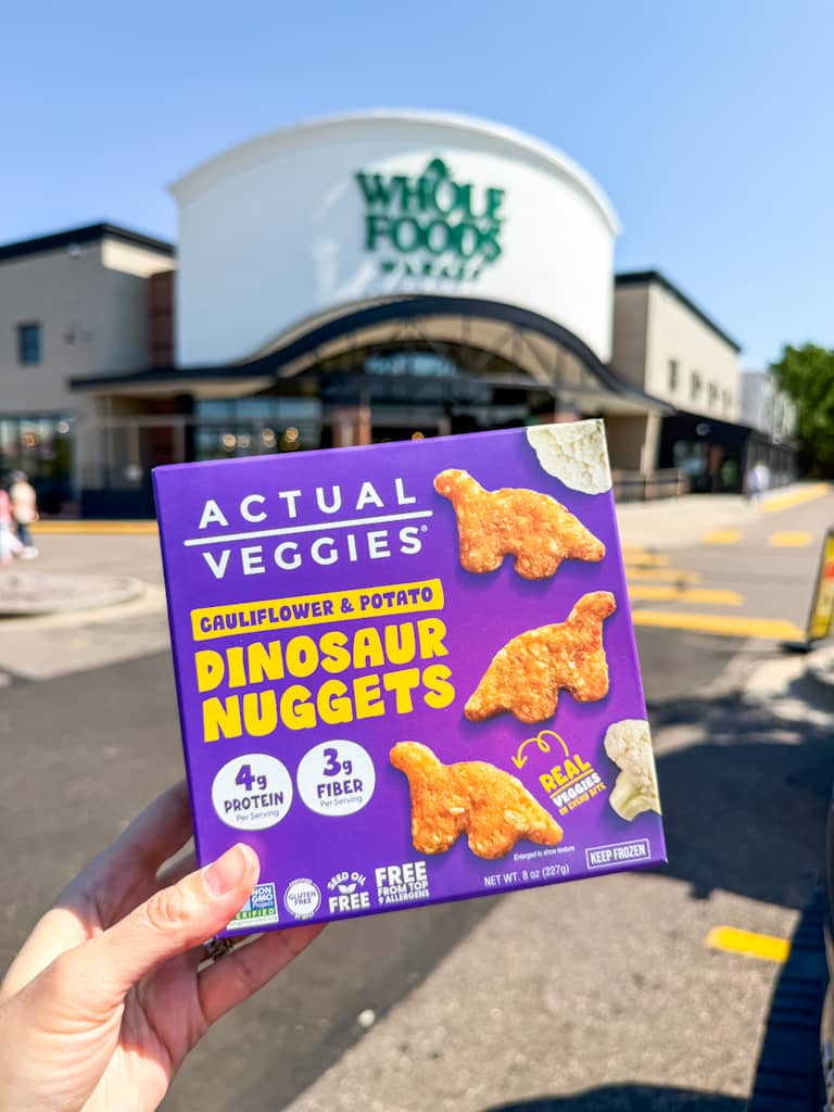actual veggies dino nuggets at whole foods