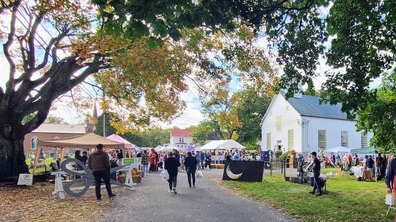 crowd on East Street in Middleway during festival