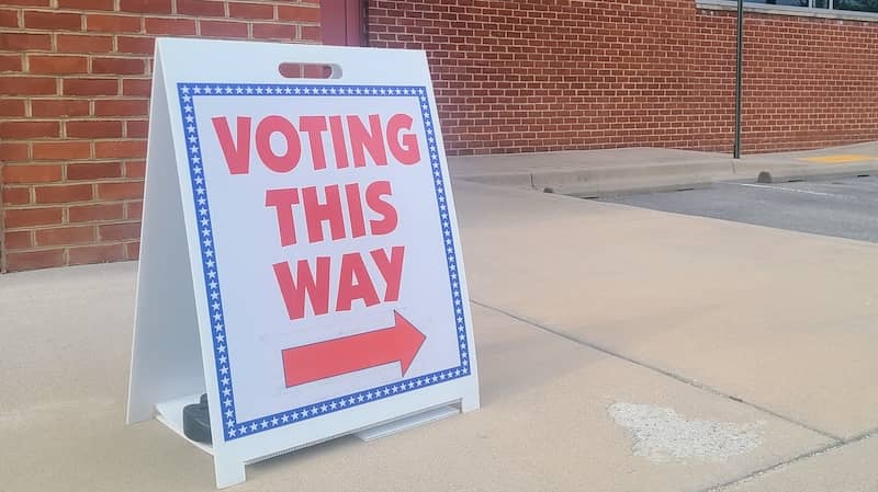voting sign