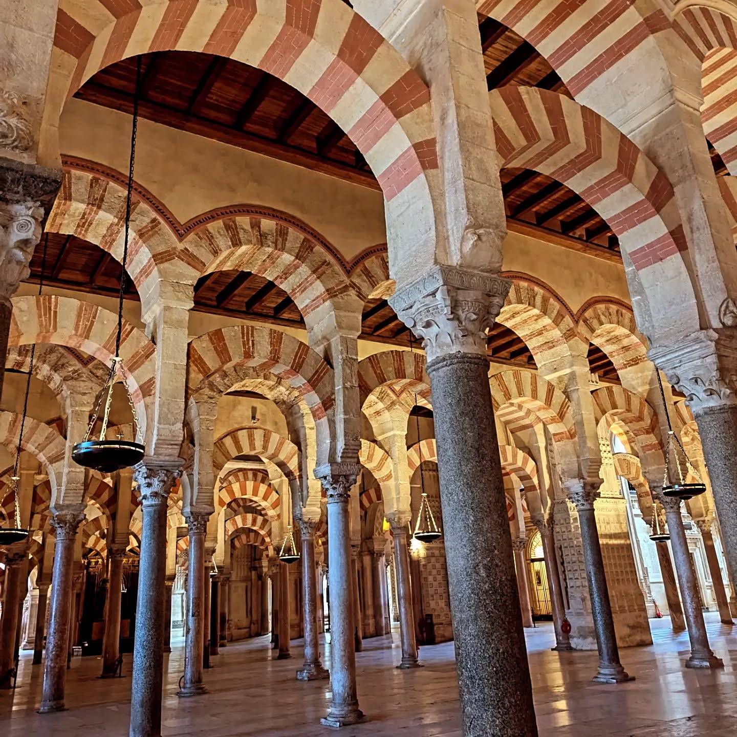 Arcades in the Prayer Hall, Mosque-Cathedral of Cordoba
