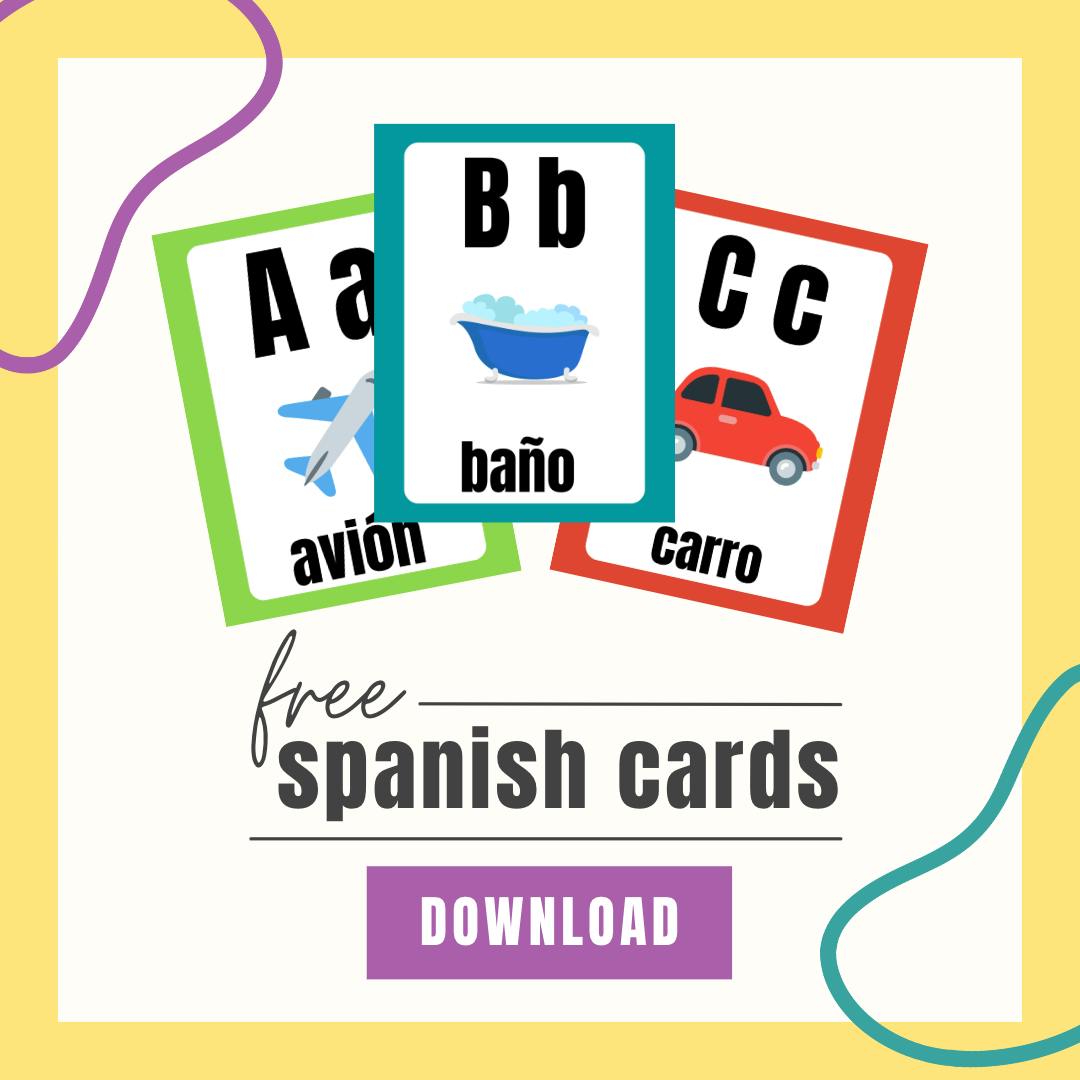 Spanish Alphabet Flashcards 2345