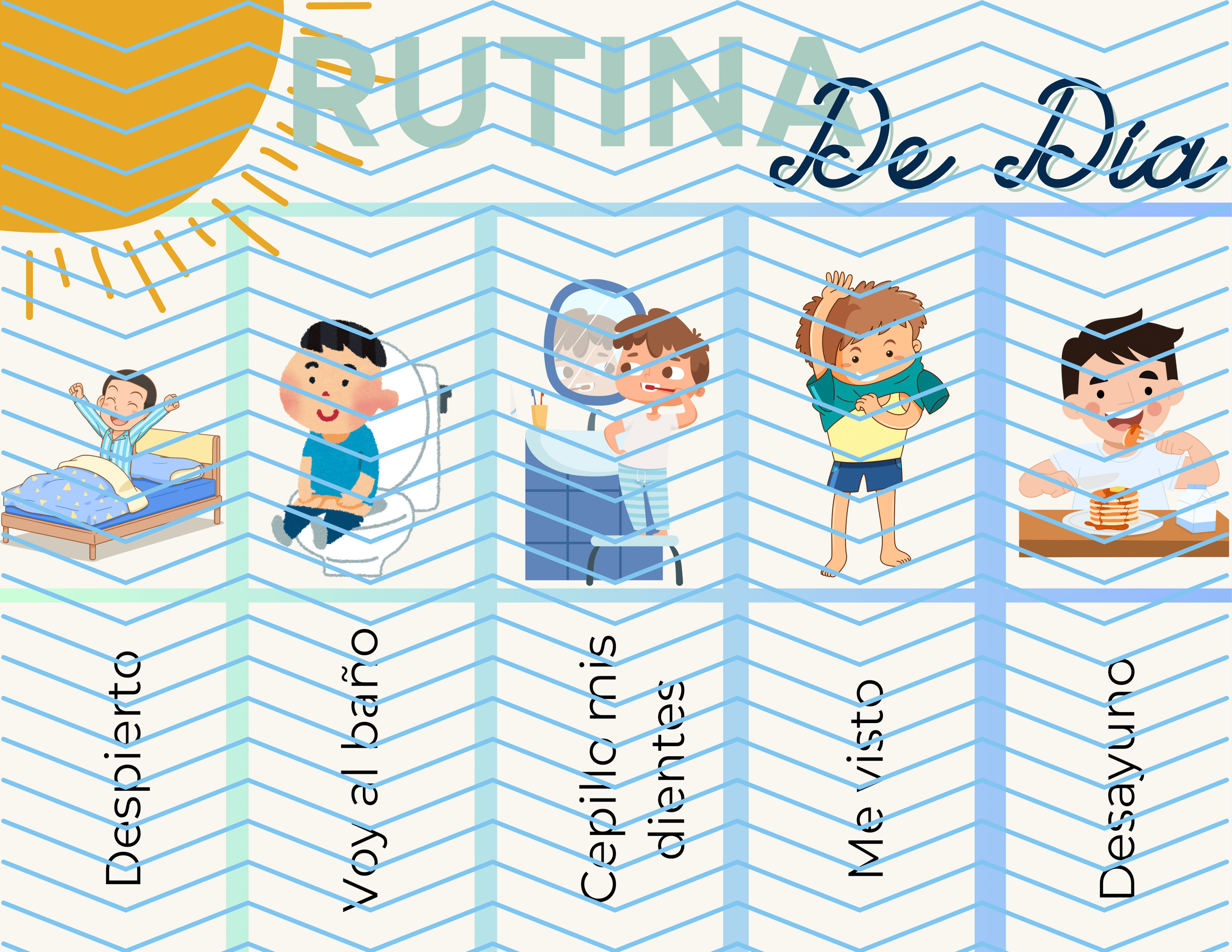 Rutina día y noche - Niño