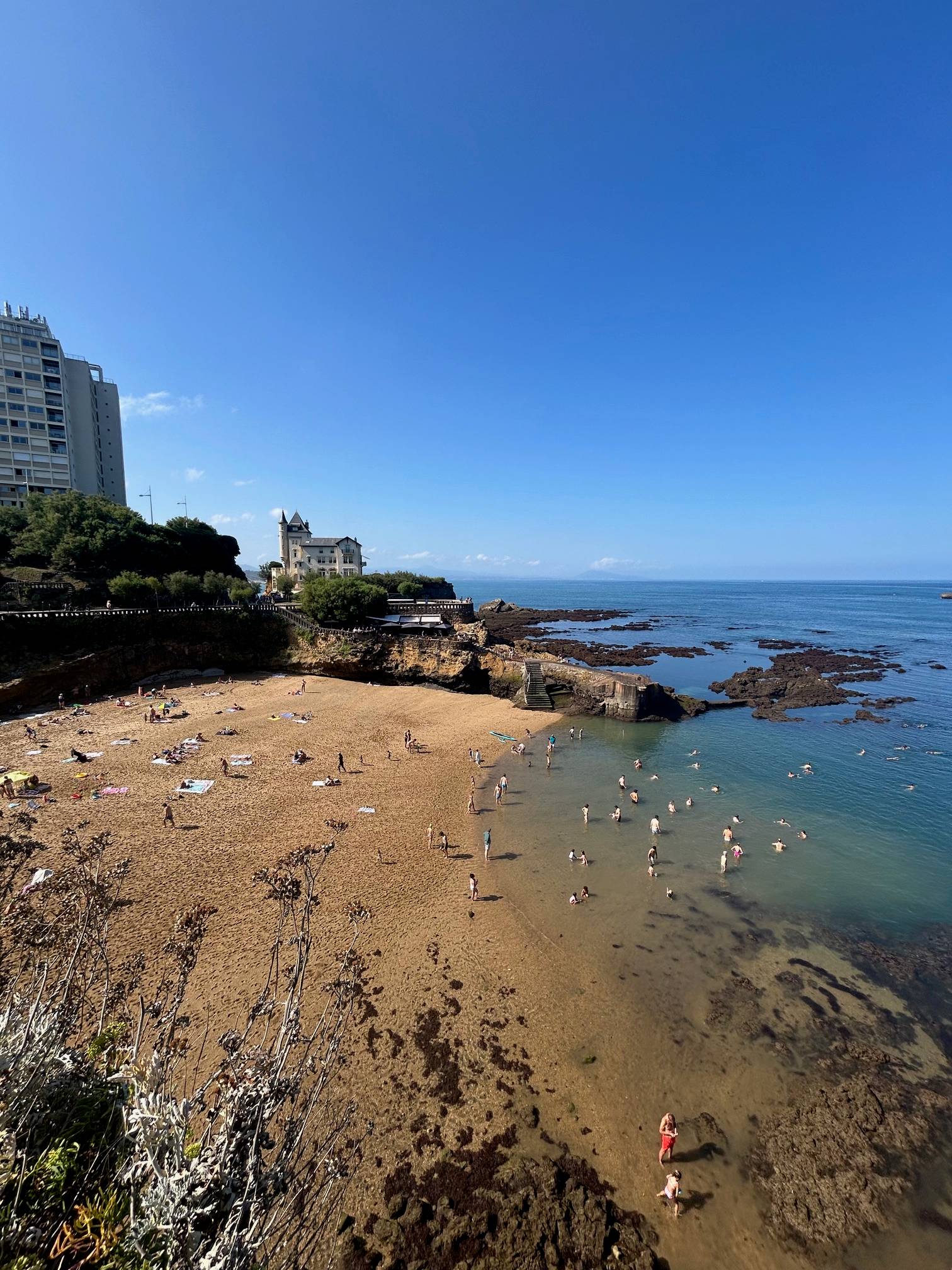 Seaside town of Biarritz France