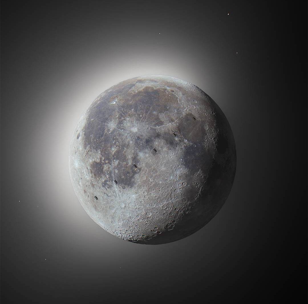 The moon in high resolution.