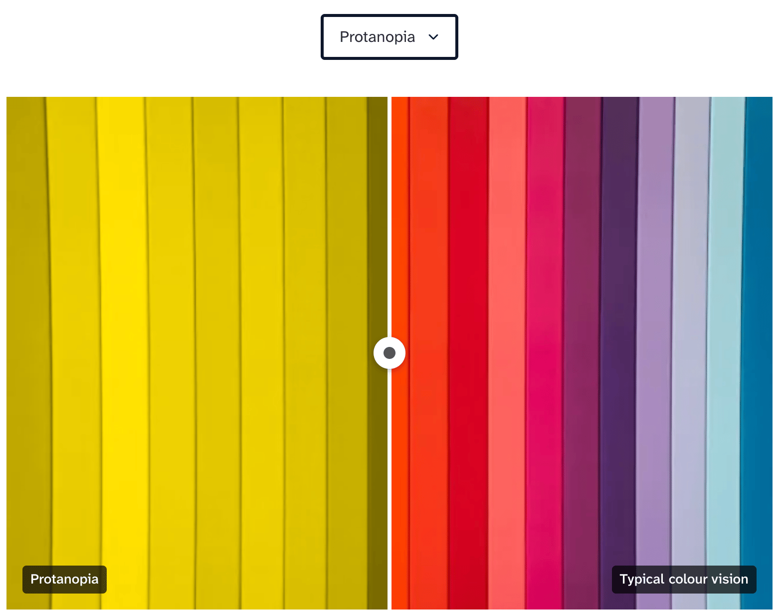 Colour contrast simulator, linked to article