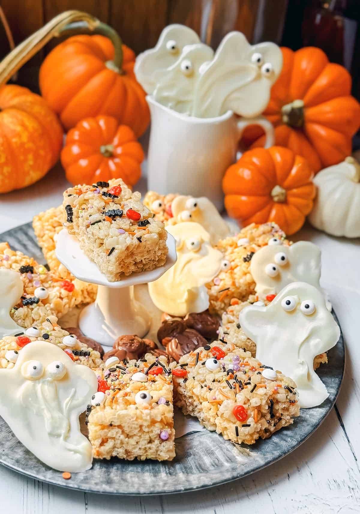 Easiest Halloween Rice Krispies Treats