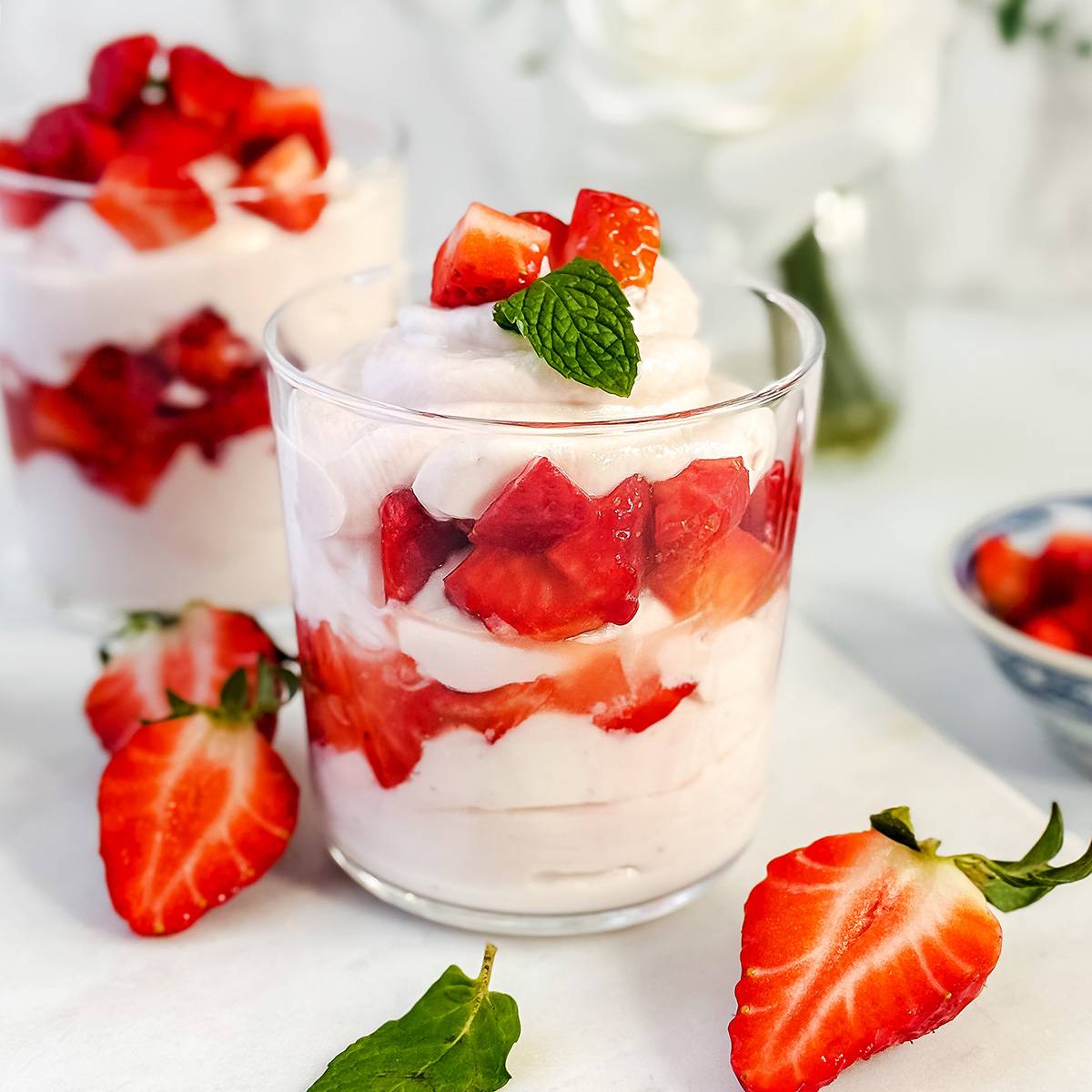 Healthier Strawberry Fool