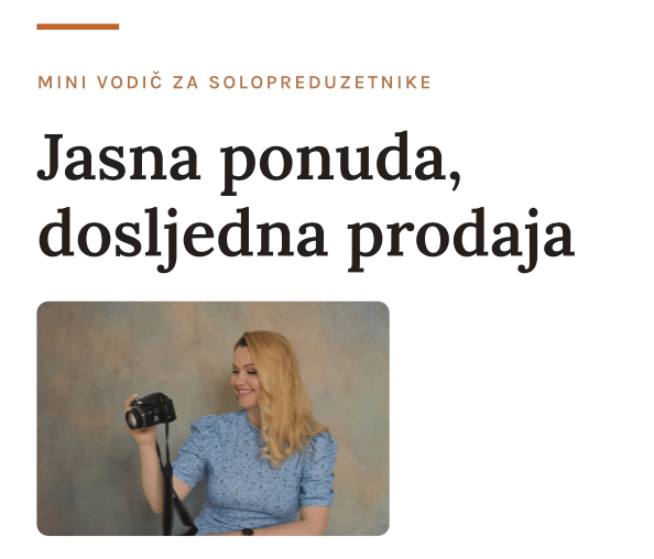 eBook - Jasna ponuda, dosljedna prodaja