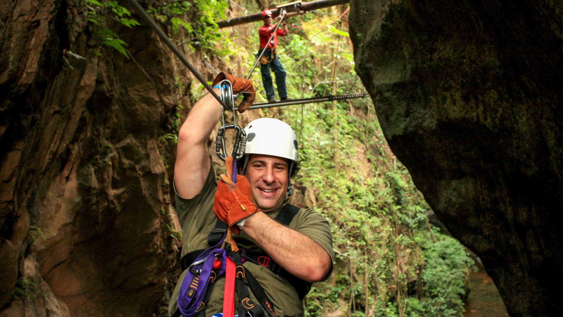 Zipling on the One Day Adventure Pass - Hacienda Guachipelin