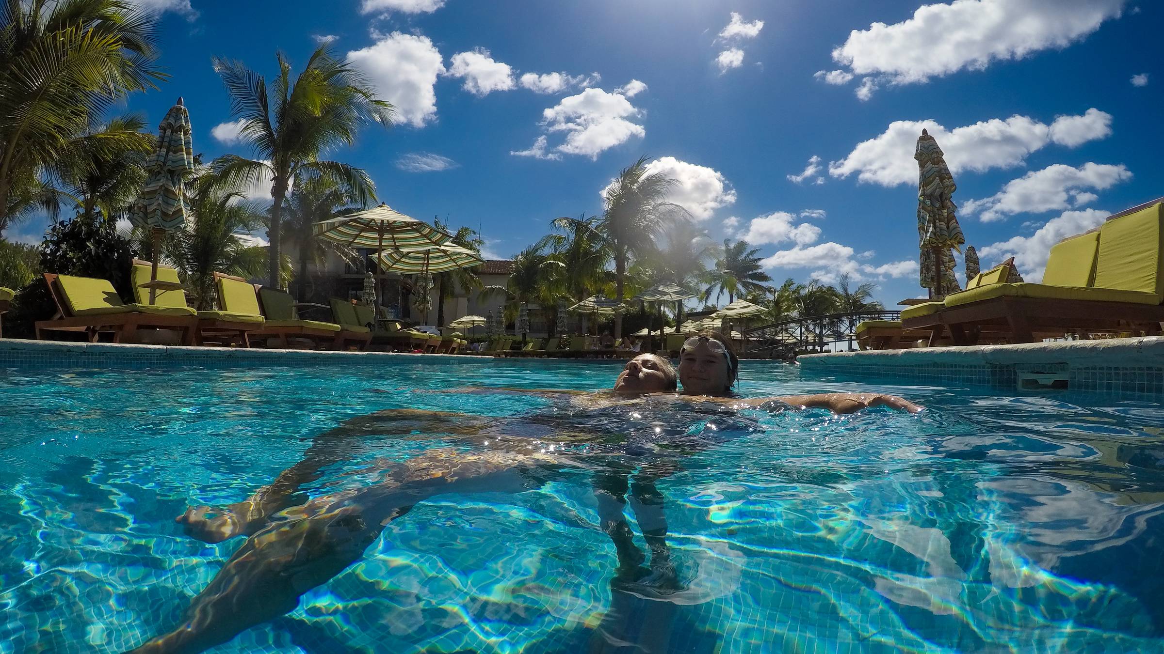 Relaxing in the Pool at the JW Marriott Guanacaste