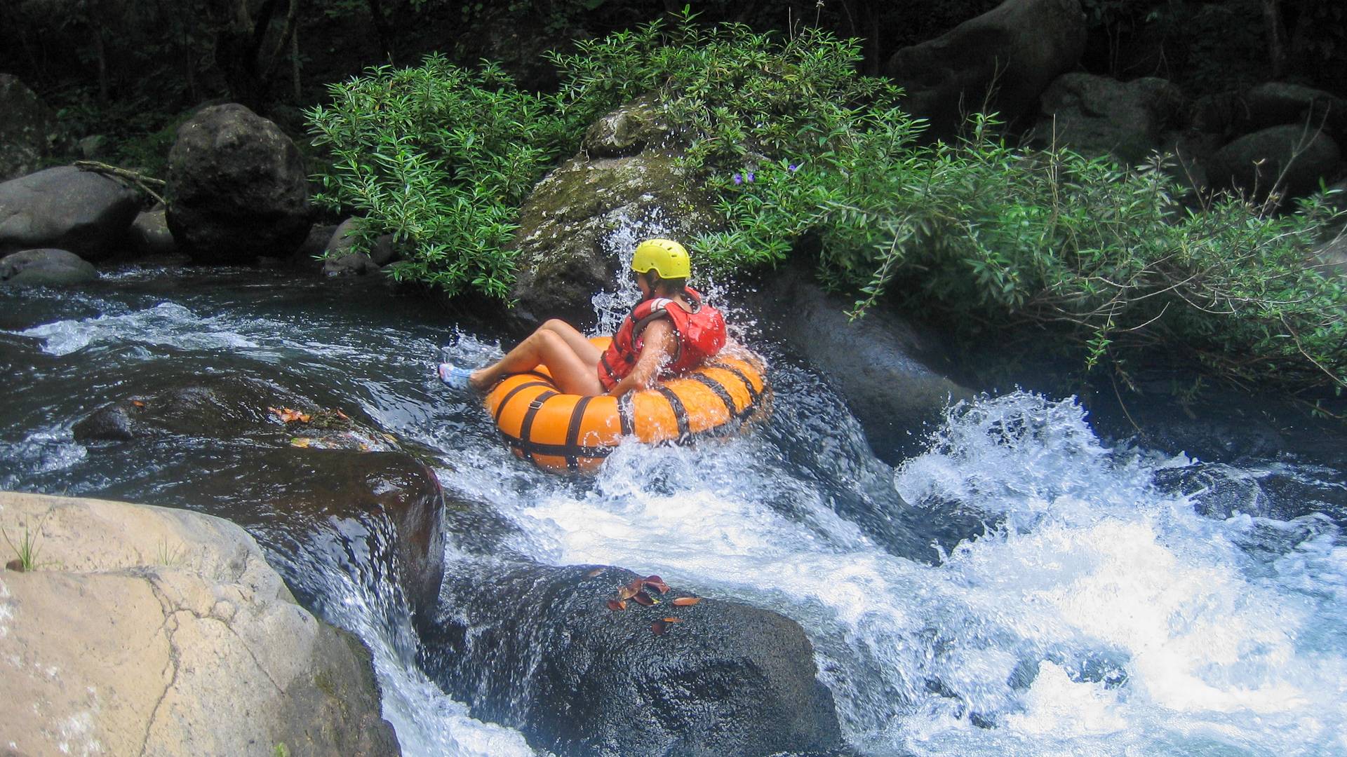 Tubing on the Rio Negro at Hacienda Guachipelin