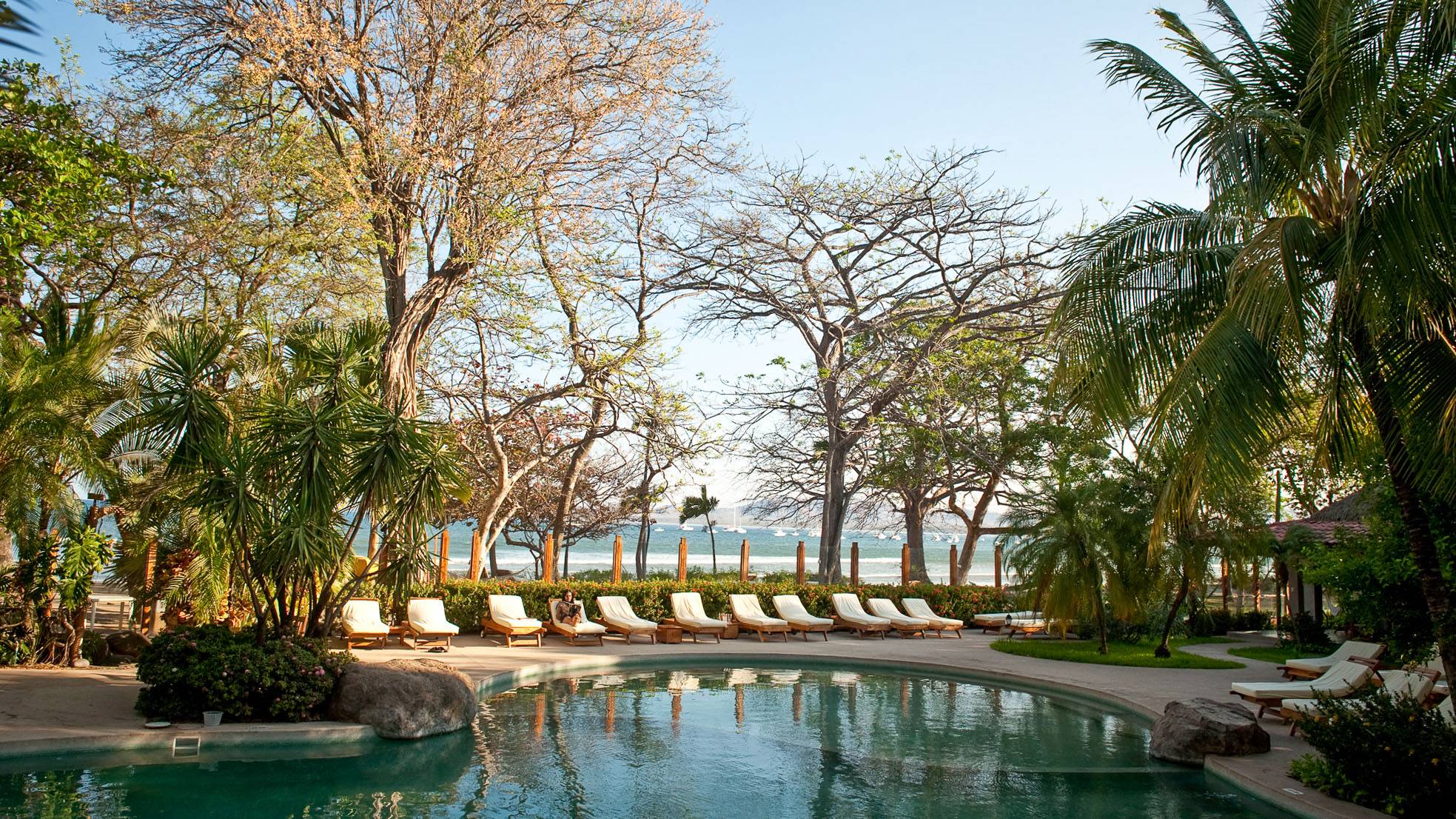 Oceanfront Pool at Capitan Suizo Beachfront Boutique Hotel